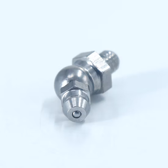 DIN71412 Schmiernippel M6X1 M8X1 M10X1 45 90 180 Grad mit Kugelrückschlag für Ölpistole